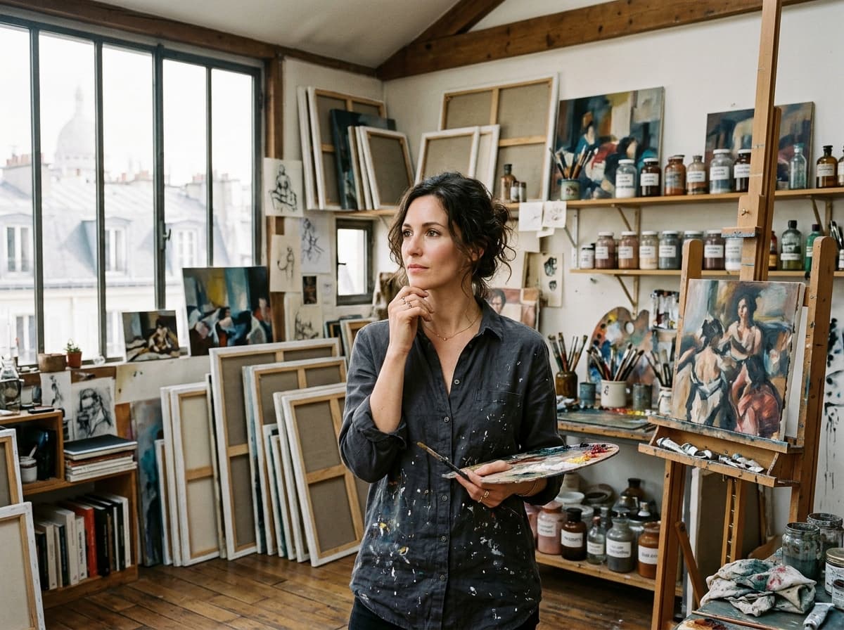 Aurelia Vance in Paris studio